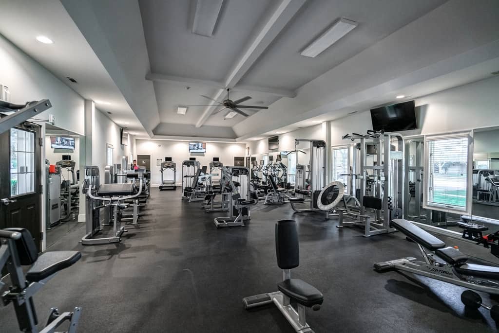 state-of-the-art gym at Harbor Club on Lake Oconee